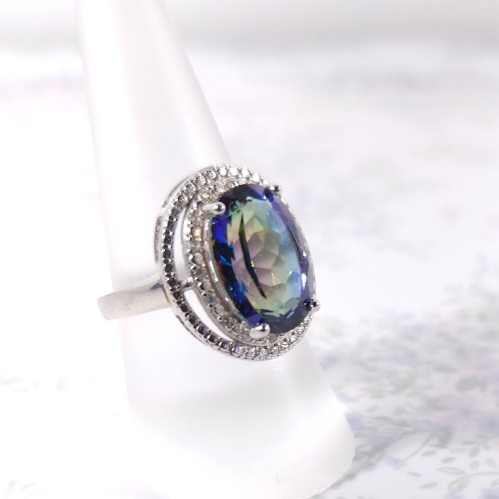 Mystic Gemstone Ring 6.2 Carats Size 7 - Picture 4 of 8